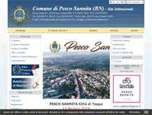 Tablet Screenshot of comune.pescosannita.bn.it
